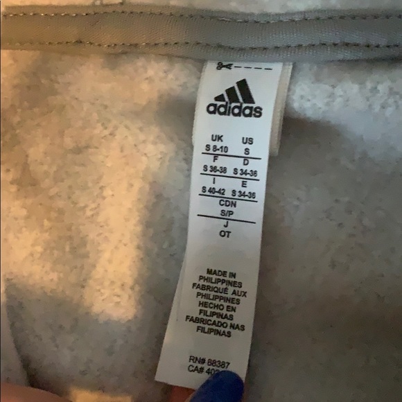 Grey adidas hoodie - Picture 2 of 3